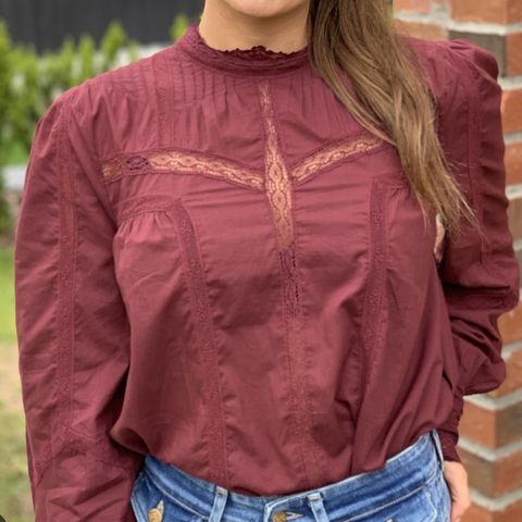 Pia Tjelta Phoebe Blouse Burgundy