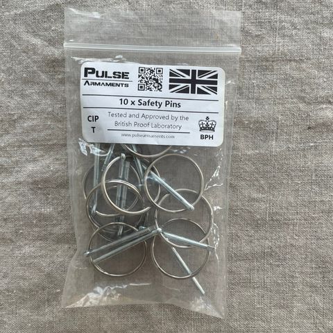 Pulse Armaments safety pins 10 stk kr 150