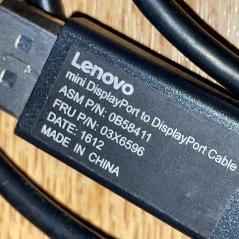 Lenovo Mini-DisplayPort to DisplayPort Cable