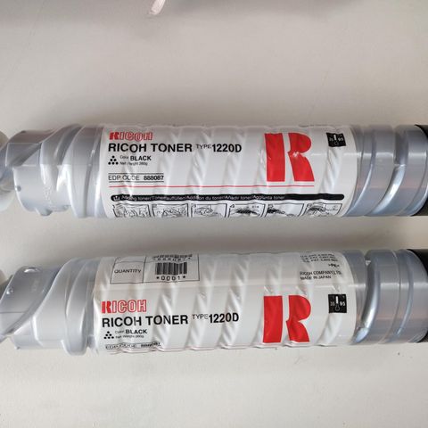 Ricoh toner 1220D black til kopieringsmaskin, 2 stk.