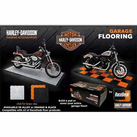 RaceDeck Harley Davidson® Garage Floor Tile Kit 122cmx244cm