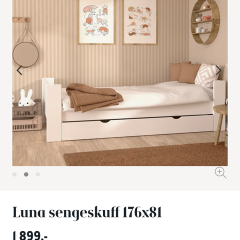 Luna sengehest og sengeskuff ( nytt) selges