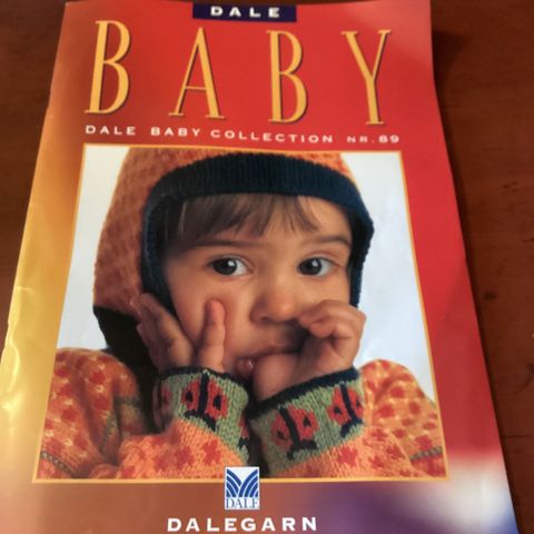 Retro Oppskrift-  mønster bok fra Dale Garn, Baby