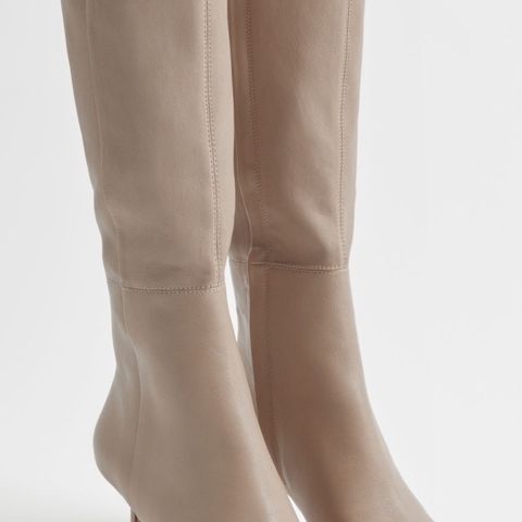 & Other Stories , Knee High Leather Sock Boots