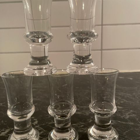 5 Stykk Elegante Shot Glass