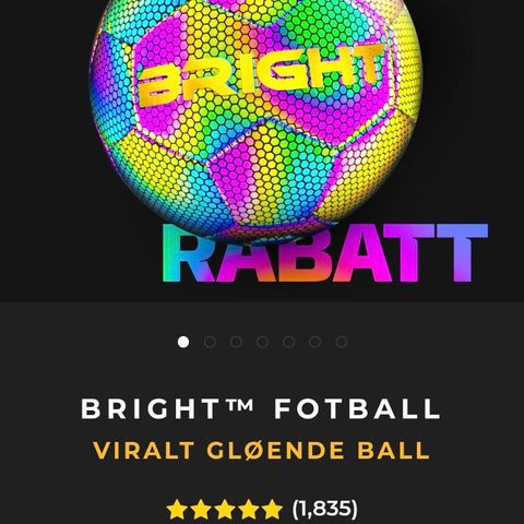 Bright fotball, "Glow up"  Ny, uåpnet i pakken