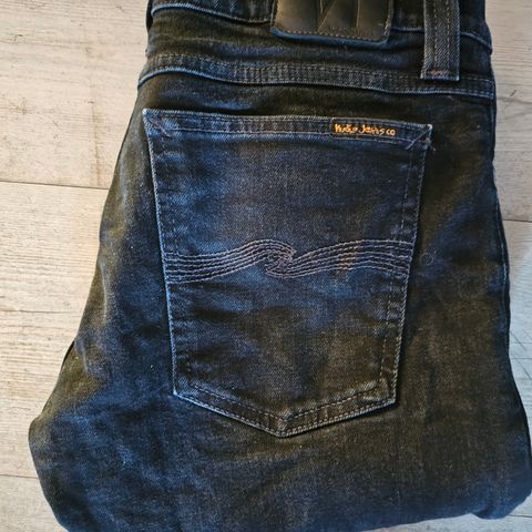 Nudie Jeans svart str. W30 L34