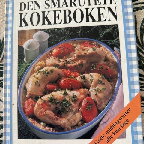 Den blårutete kokeboken fra Ingrid Espelig Hovig / ubrukt - som ny fra 1992