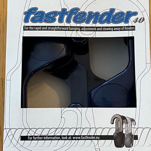 Fenderoppheng – merke Fastfender – 2 stk for rekke opp til 40 mm