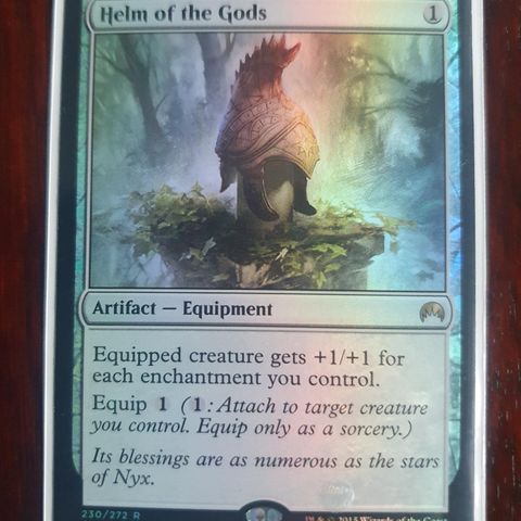 Magic the gathering kort. Helm of the Gods FOIL