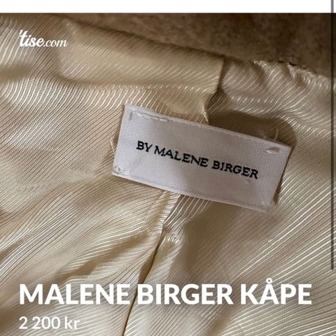 Kåpe Malene Birger