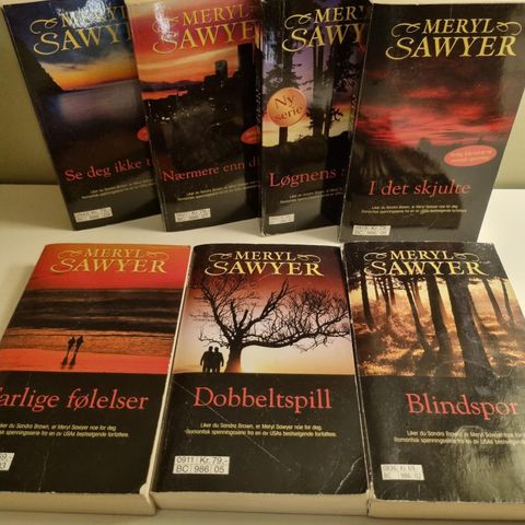 Meryl  Sawyer 7 bøker .selges samlet kr 100