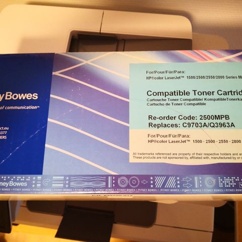 Tonerkassett til HP LaserJet 1500/2500/2550/2800 Series Magenta