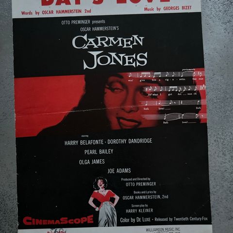 Noter for piano - Dat's Love - Carmen Jones - Hammerstein & Bizet