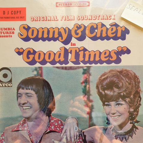 Cher. Sonny & Cher. "Good Times". Filmmusikk. Ny. Forseglet.