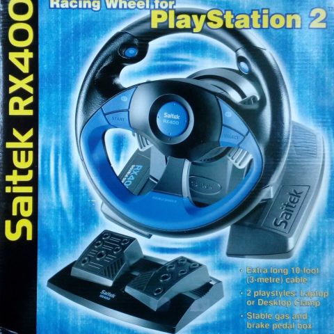 Saitek RX400 Racing Wheel for Playstation 2