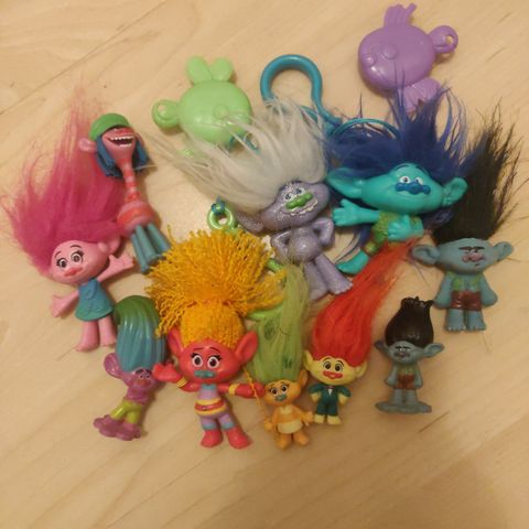 Trolls figurer SELGES samlet ❤️🧡💛💚💙💜