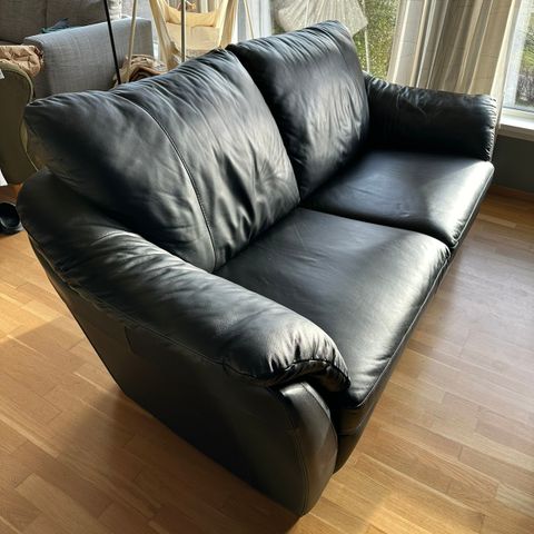 Skinn sofa 2,5 seter fra Ikea