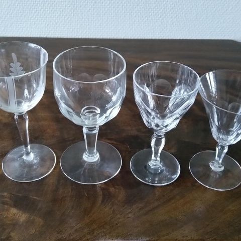 Vinglass og drammeglass, Hadeland bl.a.