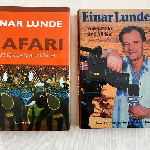 Einar Lunde bøker, Safari og Afrika