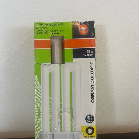 Osram Dulux F 24W 830 | varm hvit - 4-stift