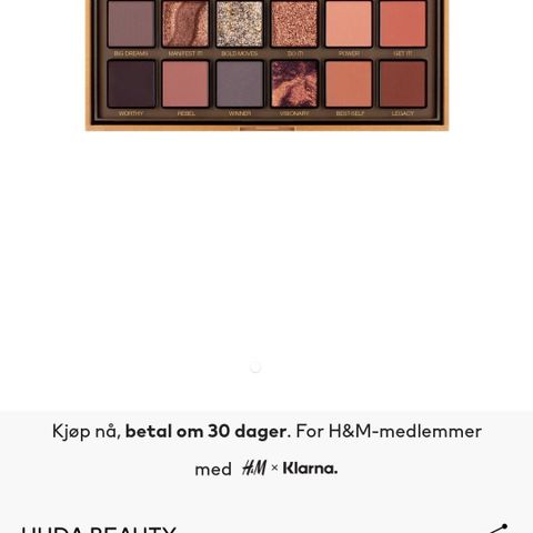 Huda Empowered eyeshadow palette