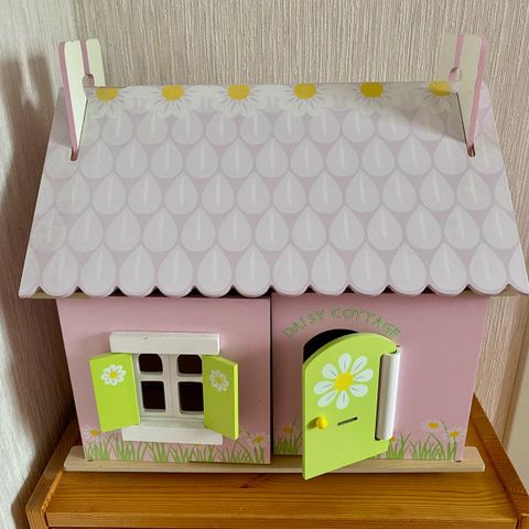 Dukkehus i tre "Le Toy Van" - rosa vegger - miljøvennlig alternativ