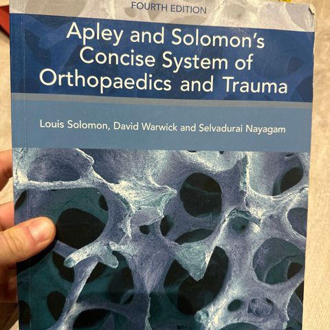 Apley and Solomons concise system of orthopaedics and trauma