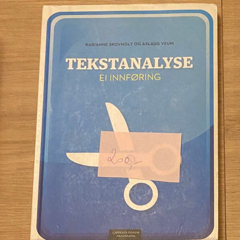 Tekst analyse ei innføring  - Karlanne Skovholt og Aslaug Veum