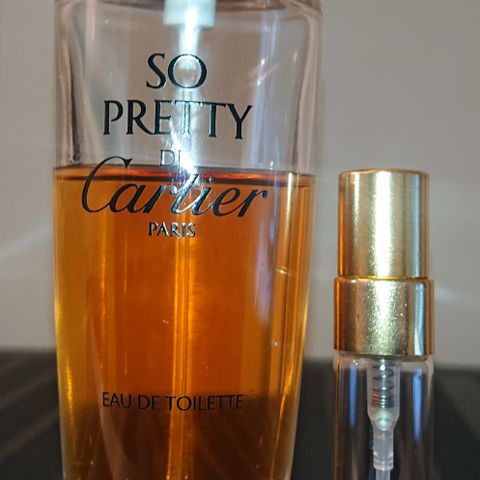 Cartier So Pretty EDT dekanter/parfymeprøve 5 ml