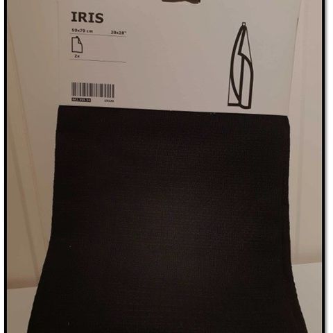 Ny 2 stk Kjøkkenhåndkle Ikea Iris svart - Selges rimelig