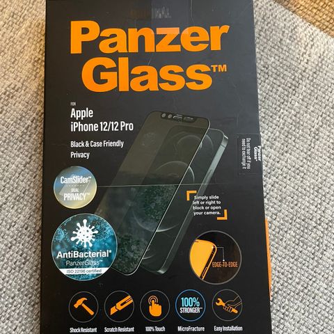 Panzerglass til iPhone 12/12 Pro