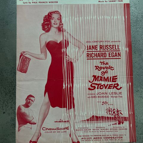 Noter - If You Wanna See Mamie Tonight - The Revolt of Mamie Stover - 1956