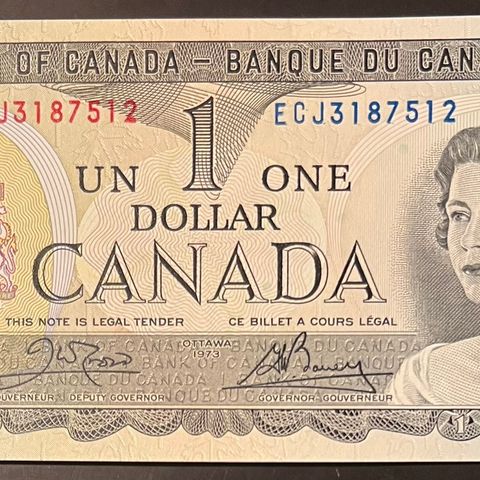 Kanada. 1973. 1 DOLLAR.  P-83.  UNC