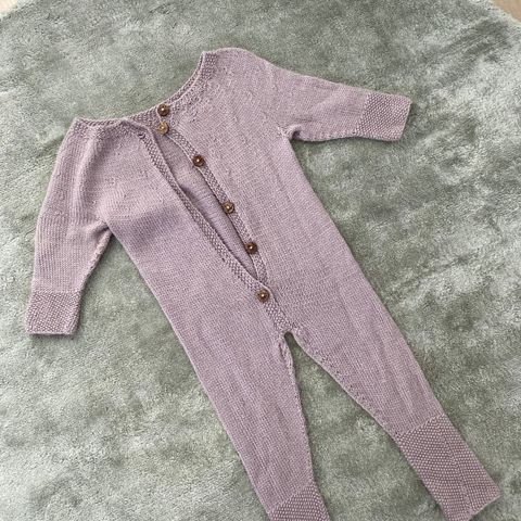 Babydress tynn ull, lavendel