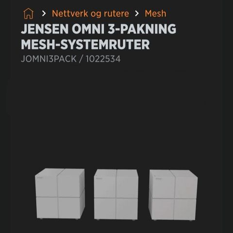 Jensen Omni Mesh internett forsterkere.