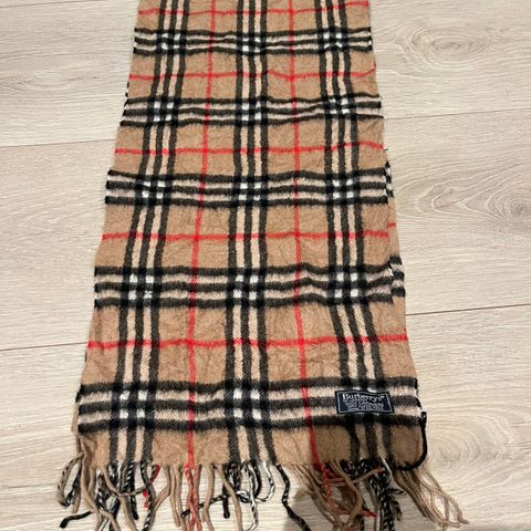 Burberry Skjerf Vintage (100% Cashmere!)