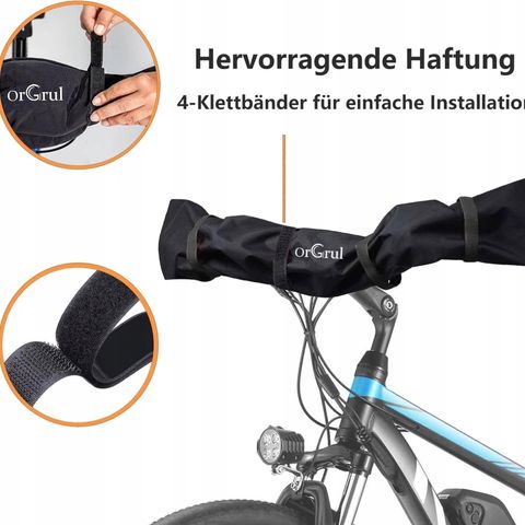 sykkel ratt trekk/bicycle steering wheel cover, all weather protection