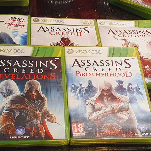 5 stk. Assassin's Creed Xbox Spill