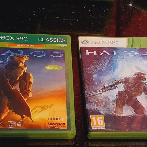 Halo 3 og Halo 4 Xbox Spill