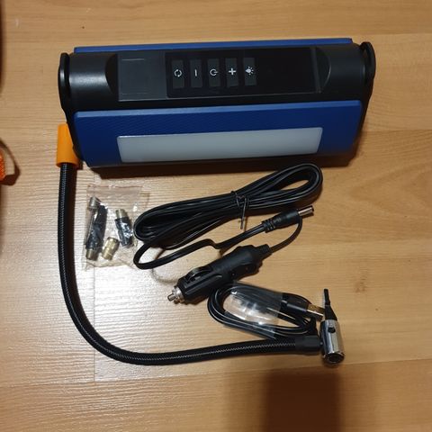 kompressor powerbank garasjelampe