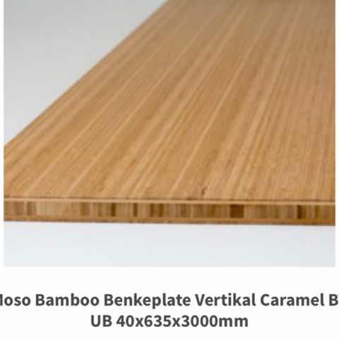 Flotte bambus benkeplater vurderes solgt (ubrukt!)