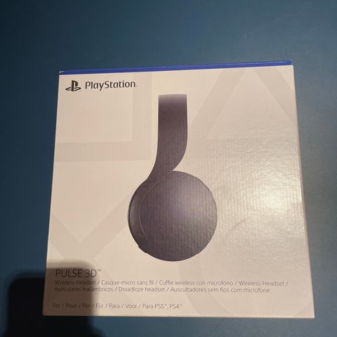 Uåpnet PlayStation 5 3D pulse headsett