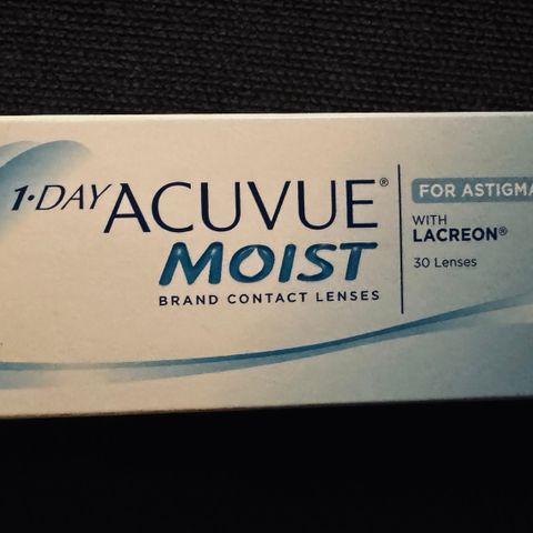 Kontaktlinser 1-Day Acuvue Moist for Astigmatism -7.00 -1.25 30 pack