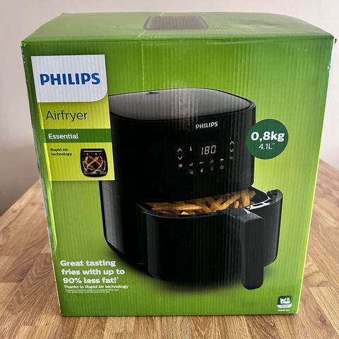 AIRFRYER PHILIPS HD9252/90 + KOKEBOKA + BAKEPAPIRFORMER 50 STK.