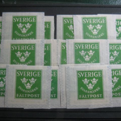 Lot Sverige Feltpostmerker postfrisk