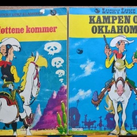 Lucky Luke "Kampen om Oklahoma"  "Blåføttene Kommer"