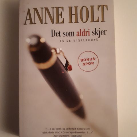 Det som aldri skjer- Anne Holt