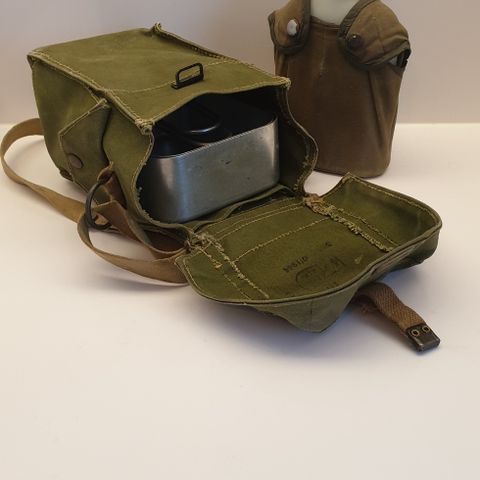 Militær gas maske veske fra 1944