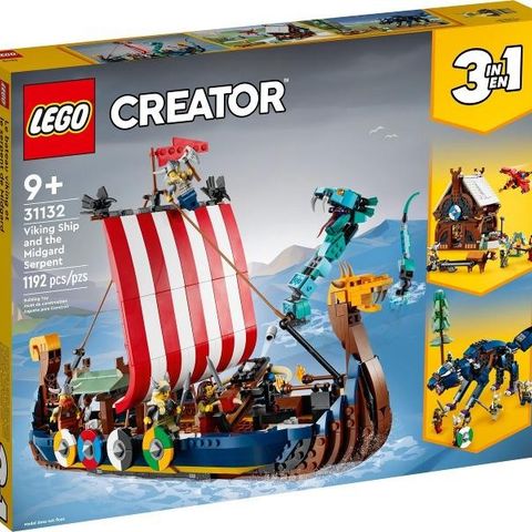 Ny/uåpnet Lego 31132 Viking ship